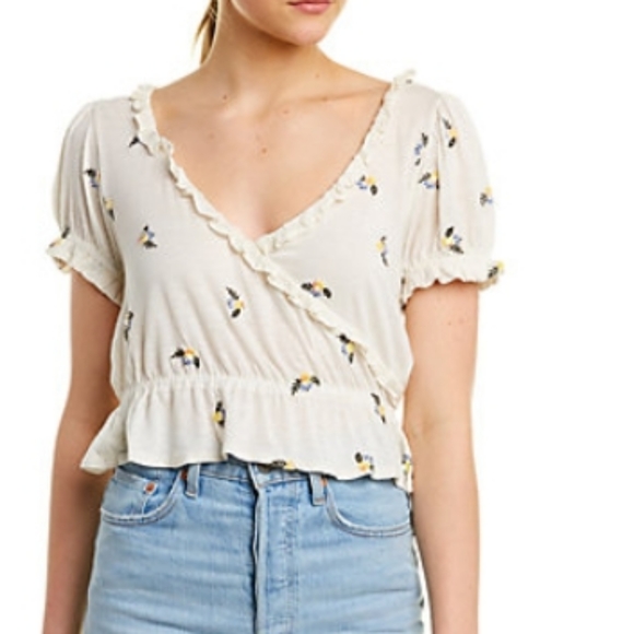 Free People Tops - Free People Full Bloom Linen Blend Top New